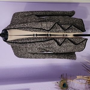 SJS Women's Drape Front Brown Sweater Size 1X NWOT